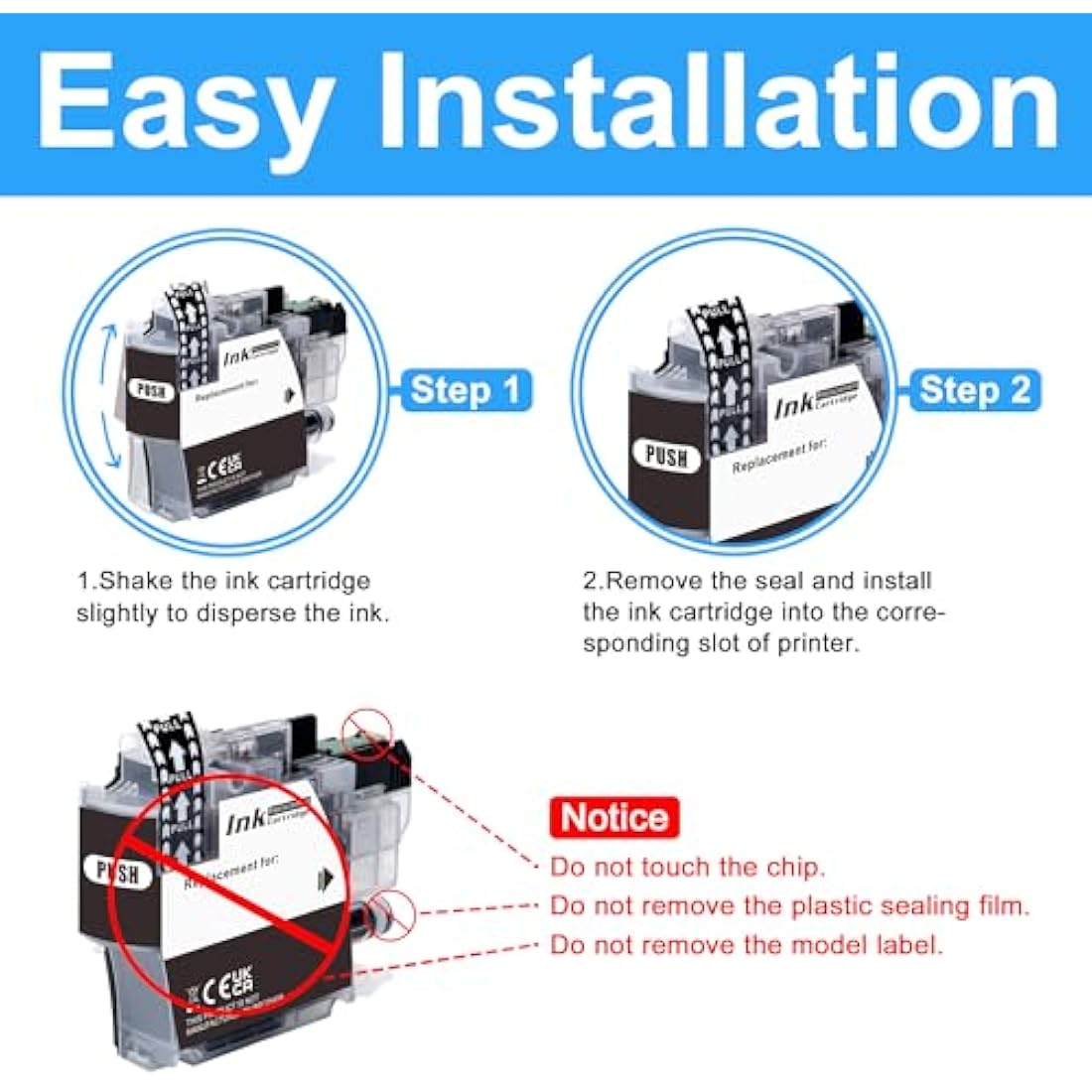 LCL Compatible LC3237XL Ink Cartridges (4-Pack) for Brother MFC-J6945DW