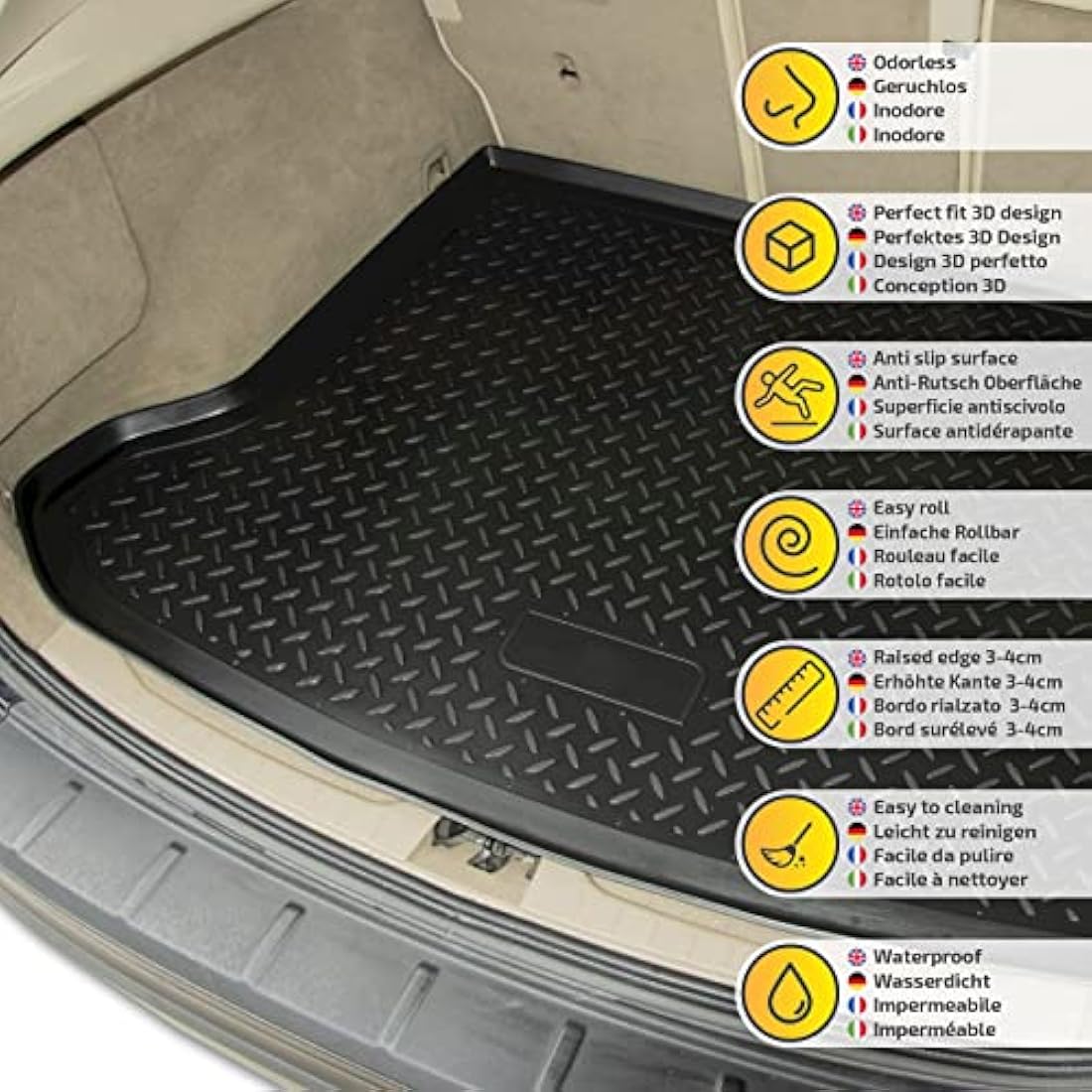 NORM Boot Liner for BMW 5 Series E61 Estate 2003-2010 | Heavy Duty TPE
