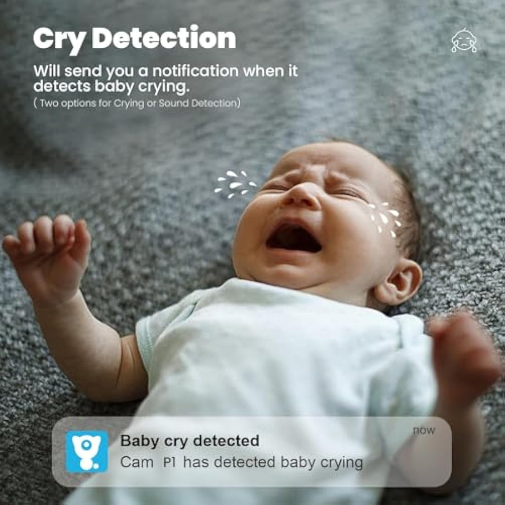 Litokam 2K Indoor Security Camera – 360° Pan/Tilt WiFi Baby Monitor