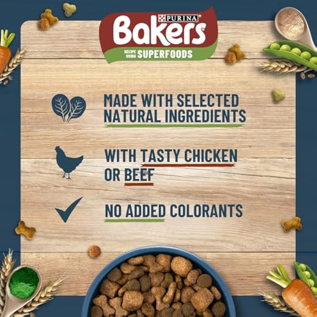 Bakers Beef with Vegetables Dry Dog Food – 14kg Adult Kibble