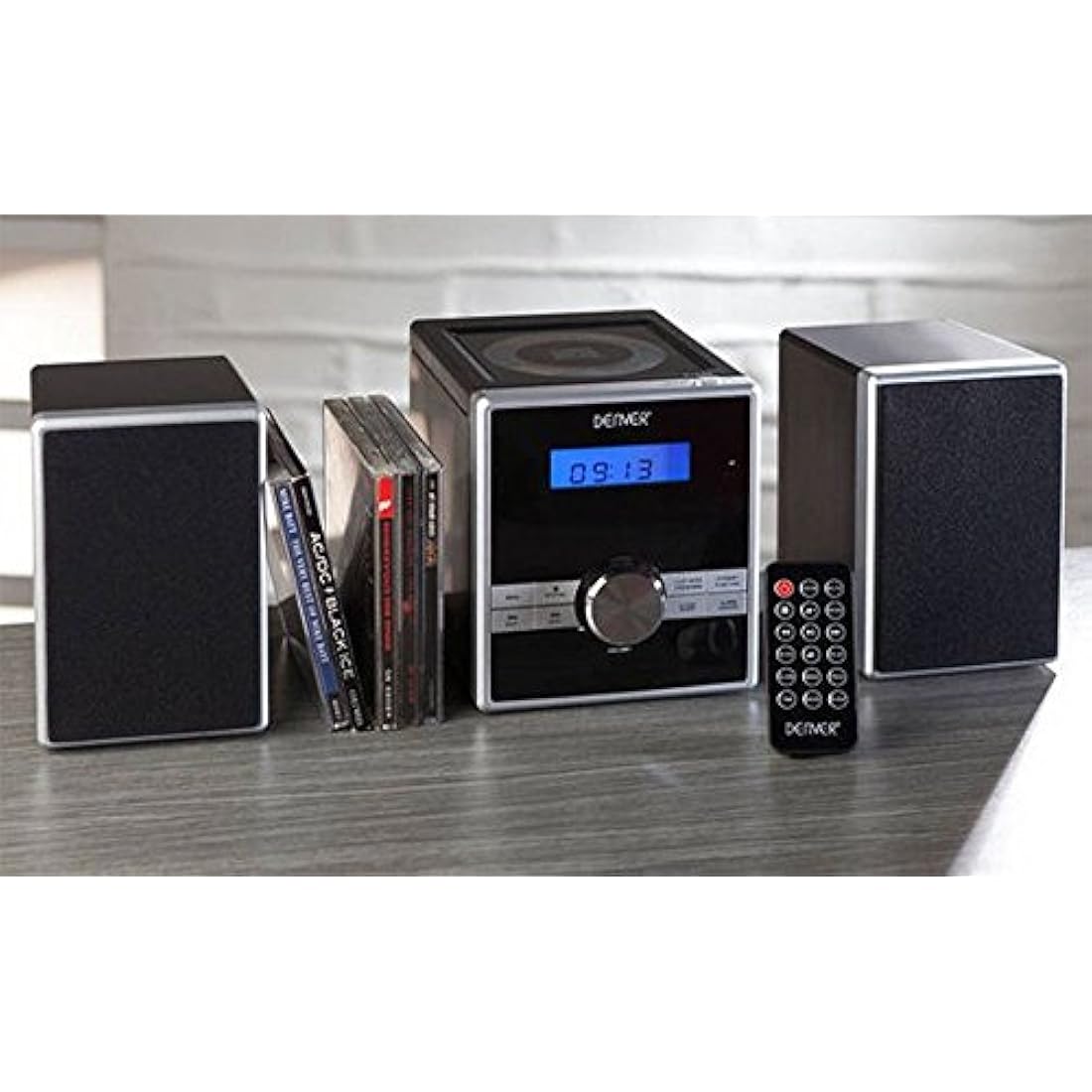 Denver MCA-230 Micro HiFi System | Compact CD Player with FM Radio & Clock