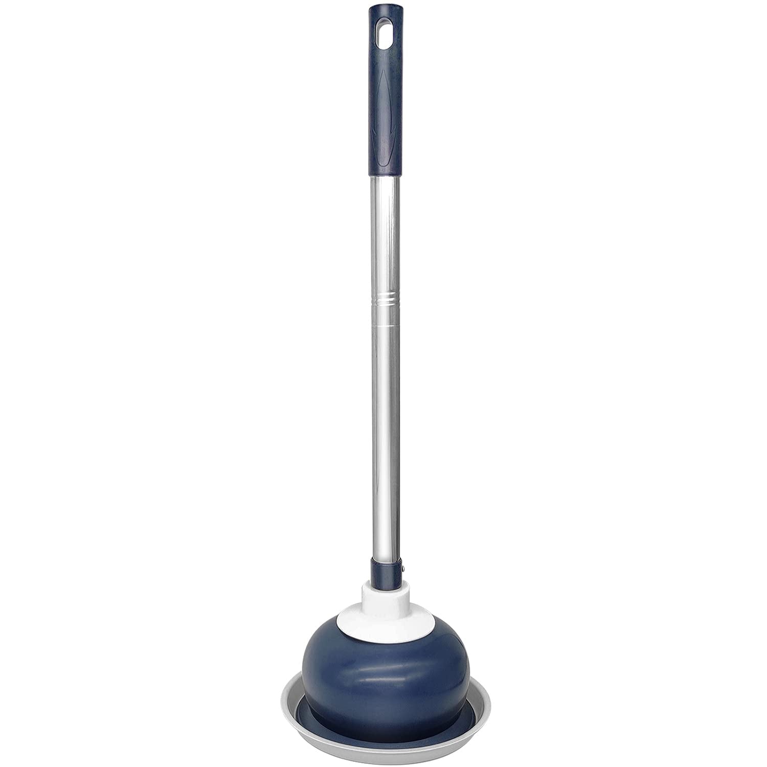 Jolof Store Heavy Duty Toilet Plunger | Rubber Drain Unblocker with Tray