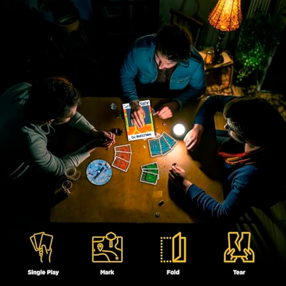 EXIT: The Stormy Flight Escape Room Card Game by Thames & Kosmos