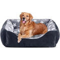 MIXJOY Extra Large Dog Bed – Washable Plush Pet Mat in Grey