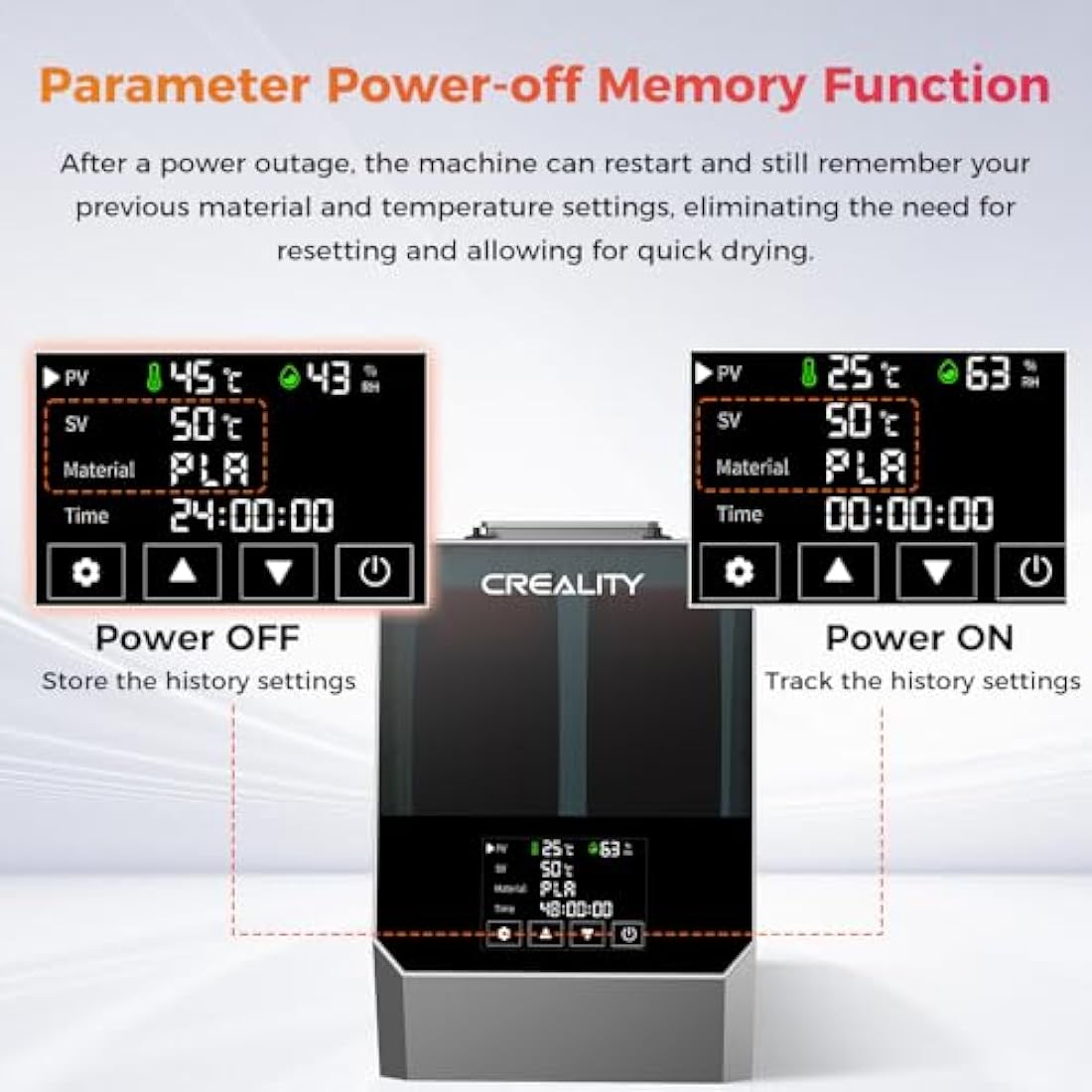 Creality Space PI Filament Dryer Plus | 360° Heating Dual Roll Box