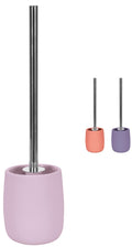 KW Luxury Stoneware Toilet Brush and Holder – Lavender Silicone Finish