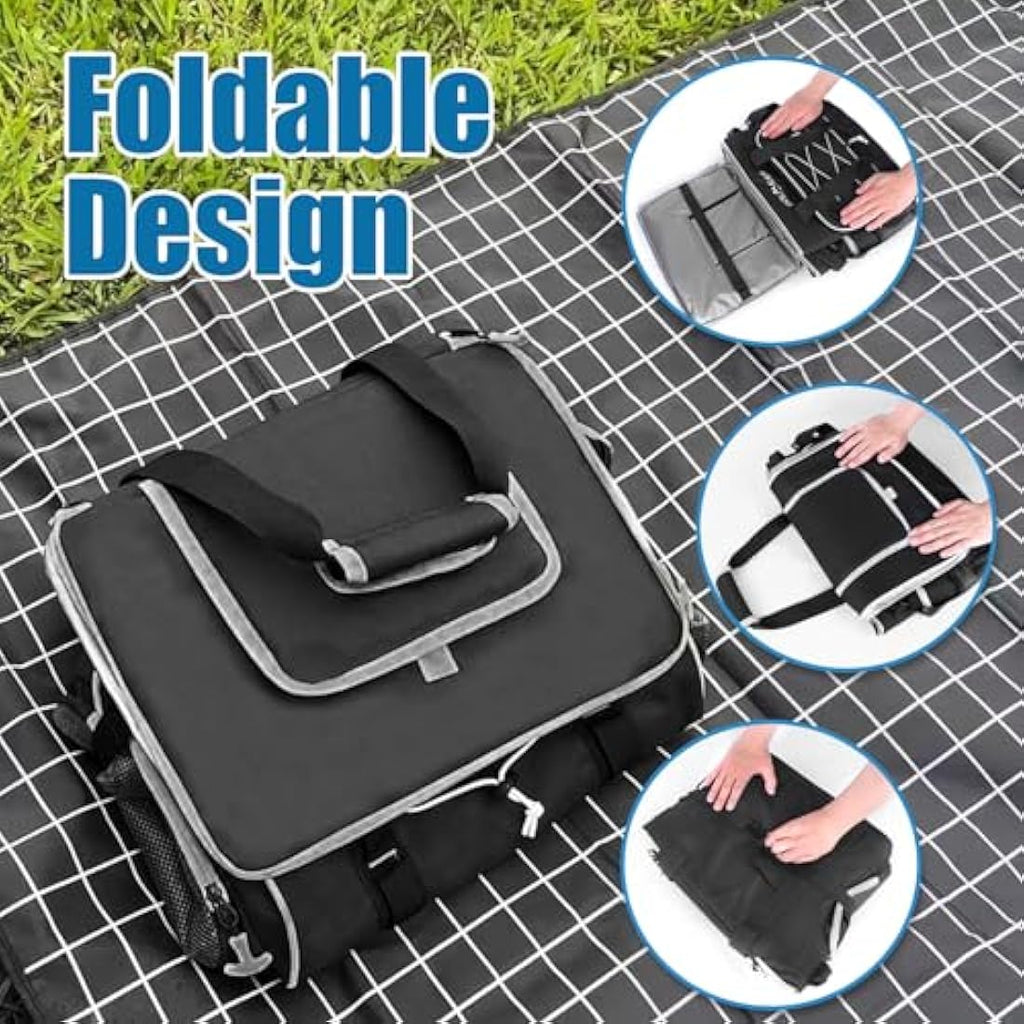 INSMEER 45L Large Insulated Cooler Bag – 55 Can Leak-Proof Foldable Bag