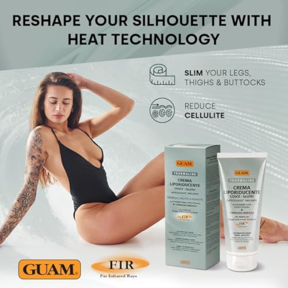 GUAM FIR Slimming Cellulite Cream – Hot Tourmaline Firming Treatment