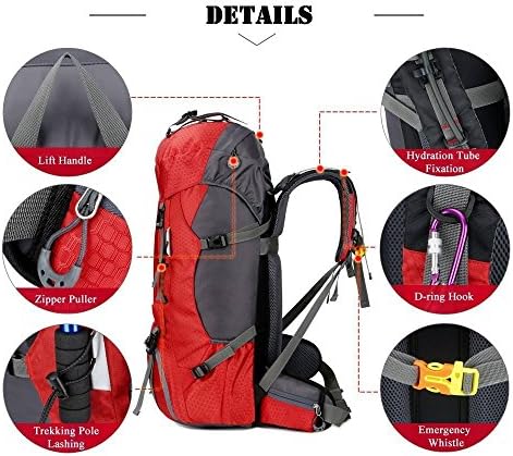 Jolof Store 60L Waterproof Hiking Backpack – Lightweight Camping Rucksack