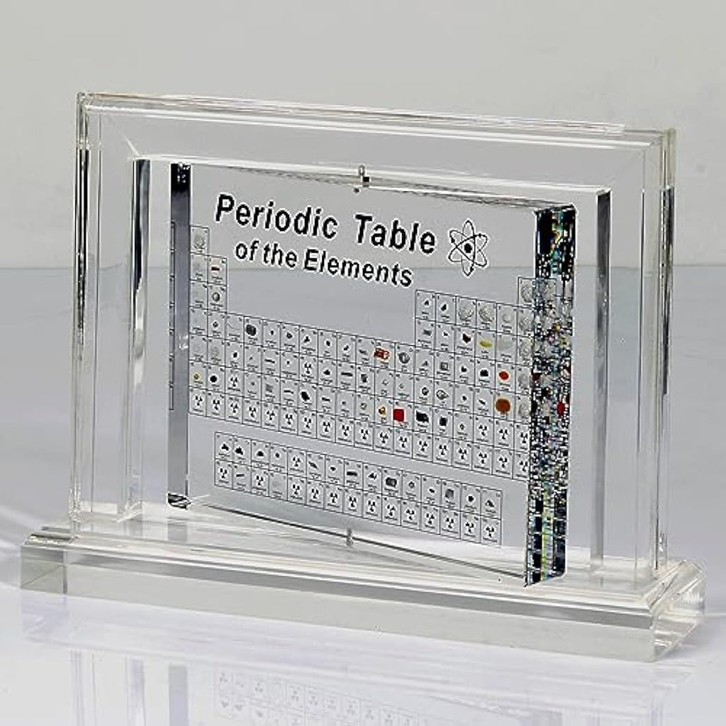 Periodic Table with Real Elements – 360° Rotating Acrylic
