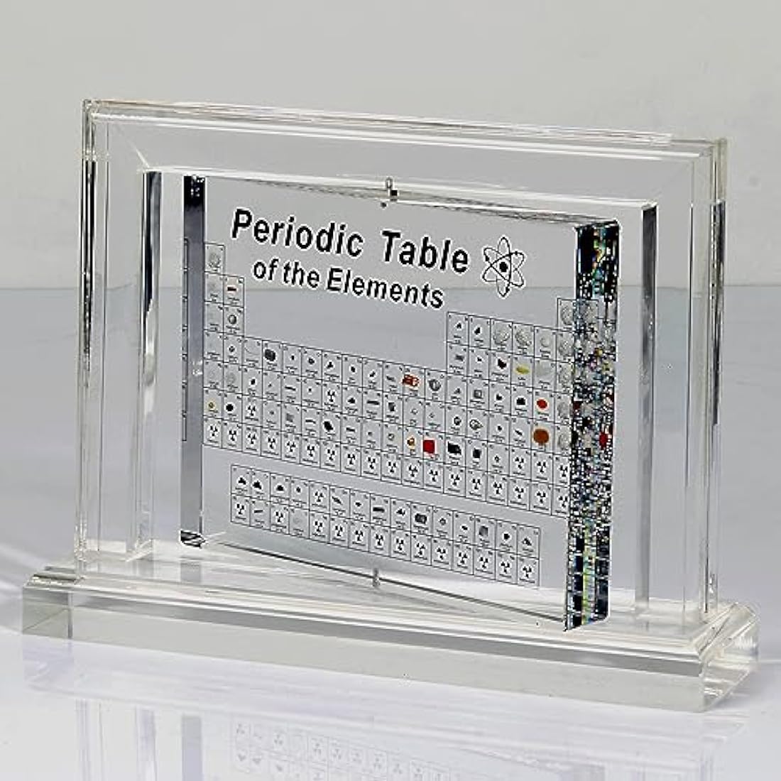 Periodic Table with Real Elements – 360° Rotating Acrylic