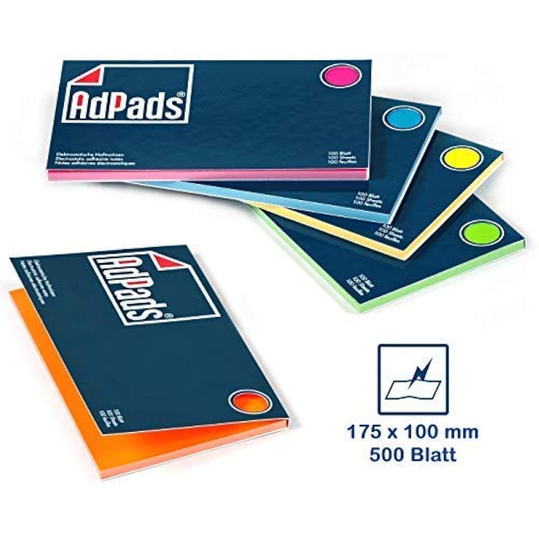 AdPads Electrostatic Presentation Cards | 500 Large Static Notes