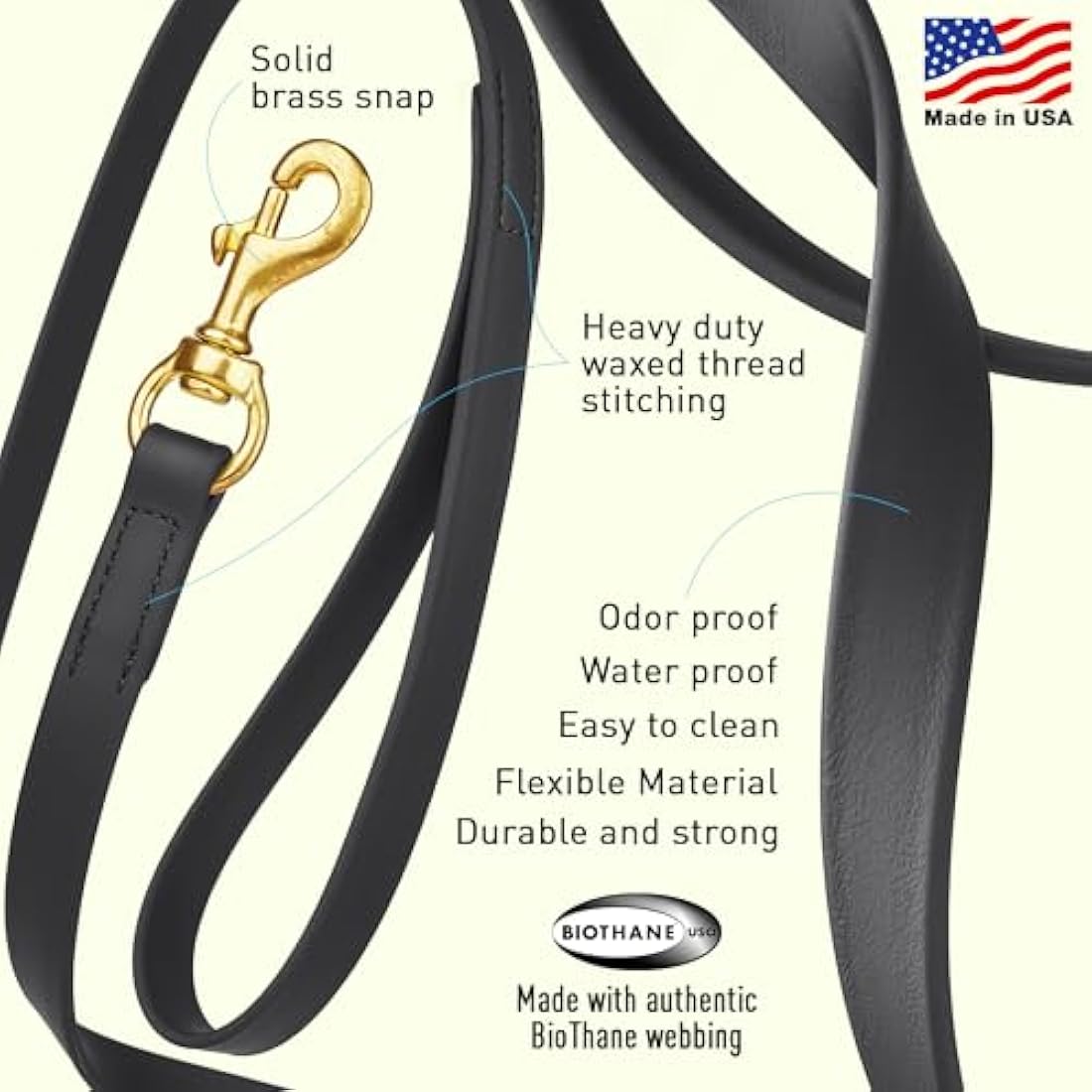 Viper Biothane Waterproof Tracking Dog Lead – Heavy Duty Long Line