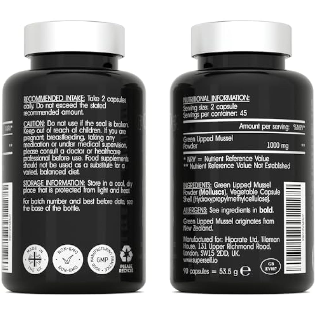 Jolof Store Green Lipped Mussel 1000mg | Joint & Mobility Supplement