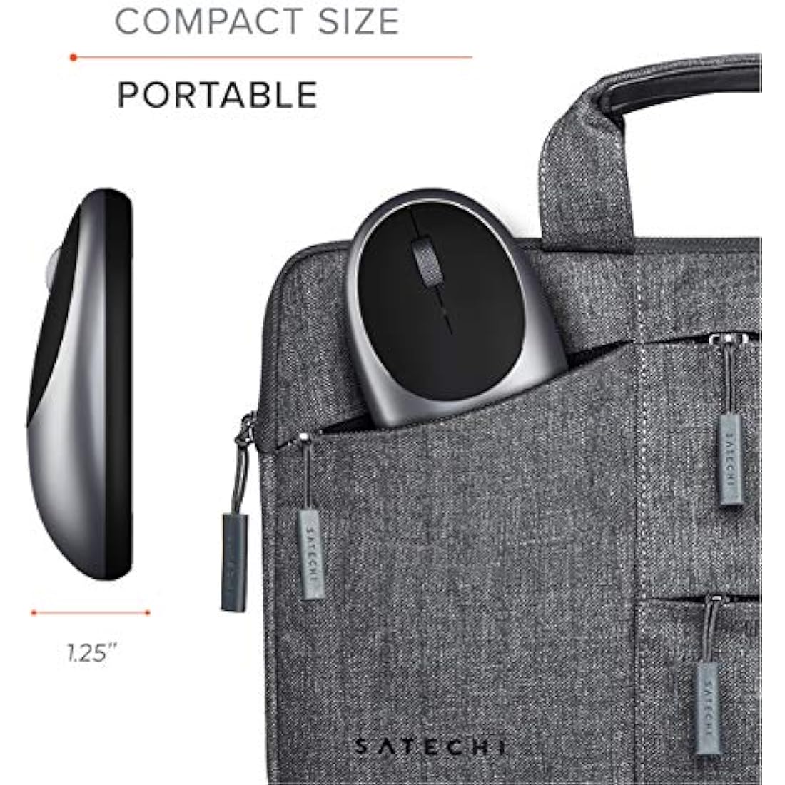 Satechi M1 Wireless Bluetooth Mouse – USB-C Rechargeable, Space Grey