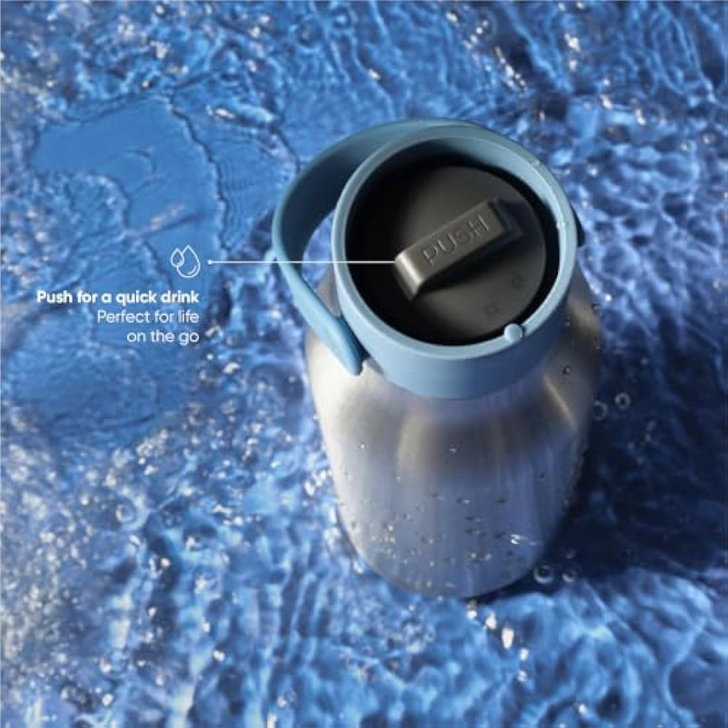 Circular & Co 1L Recycled Stainless Steel Insulated Water Bottle - Blue