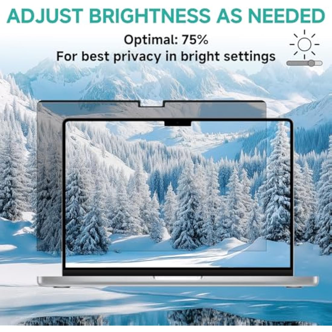 ZOEGAA Magnetic Privacy Screen for MacBook Pro 14 (2021-2024) | Anti-Blue
