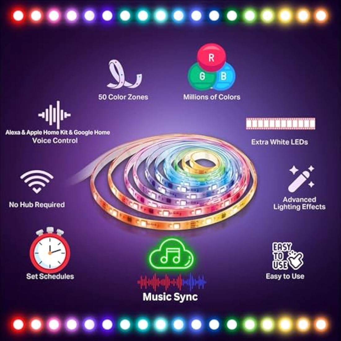 Tapo L930-10 Smart RGBW LED Strip Light – 10m Wi-Fi App Control