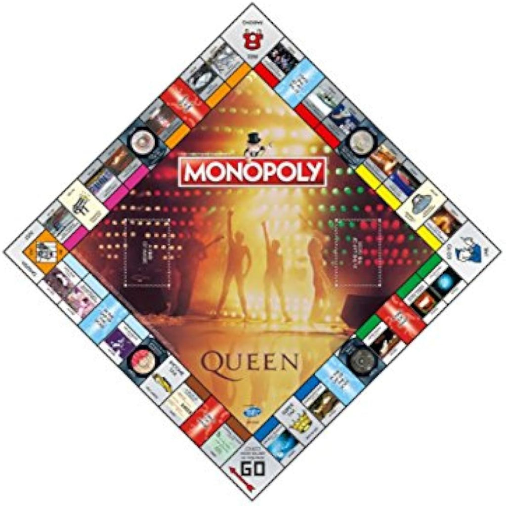 Queen Monopoly Board Game by Winning Moves – Music Edition for Ages 8+