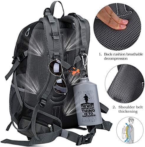 Fengdong 40L Waterproof Hiking Backpack | Lightweight Travel Rucksack