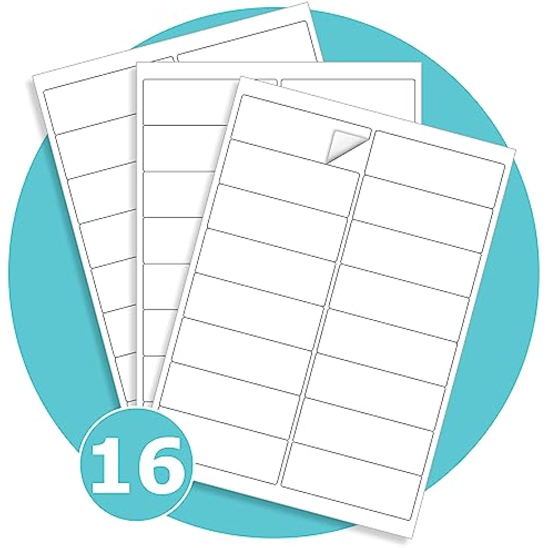 Triplast A4 Address Labels | 16 Per Sheet | 100 Sheets White Printer Paper
