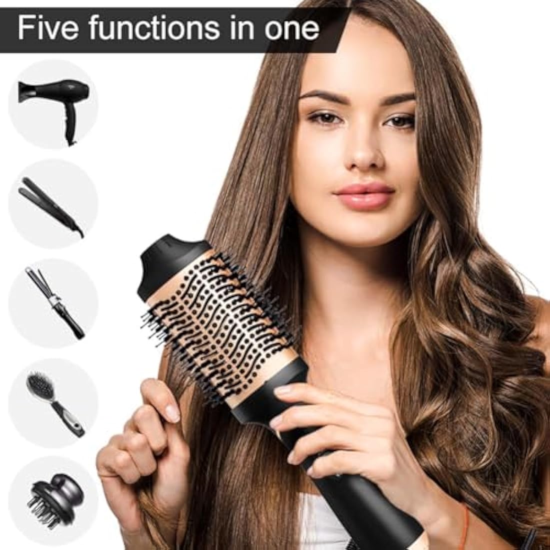4-in-1 Hair Dryer Brush | Ionic Ceramic Styler & Volumizer