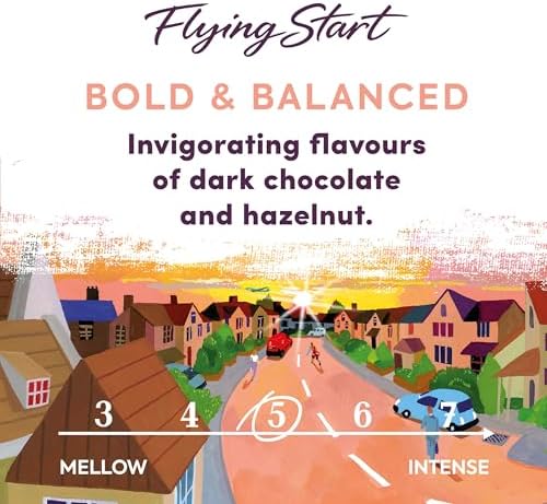 Taylors of Harrogate Flying Start Dark Roast Coffee Bags - 30 Count