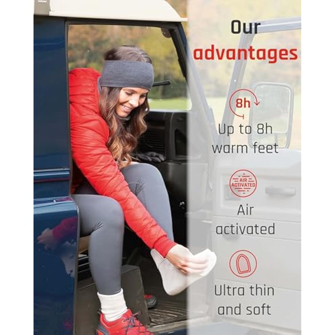TerraTherm Adhesive Toe Warmers – 8 Hour Foot Heat Pads for Shoes