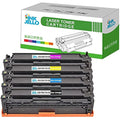 InkJello Compatible HP CE320A-CE323A Toner Cartridges, 4-Pack Color Set