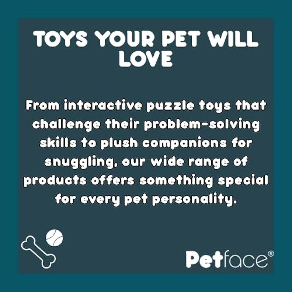 Petface Chunky Cow Plush Dog Toy – Durable Squeaky Interactive Toy