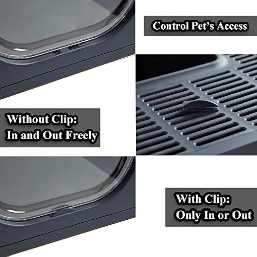 Pawsayes Foldable Cat Litter Box with Lid | Top Entry Tray for Kittens
