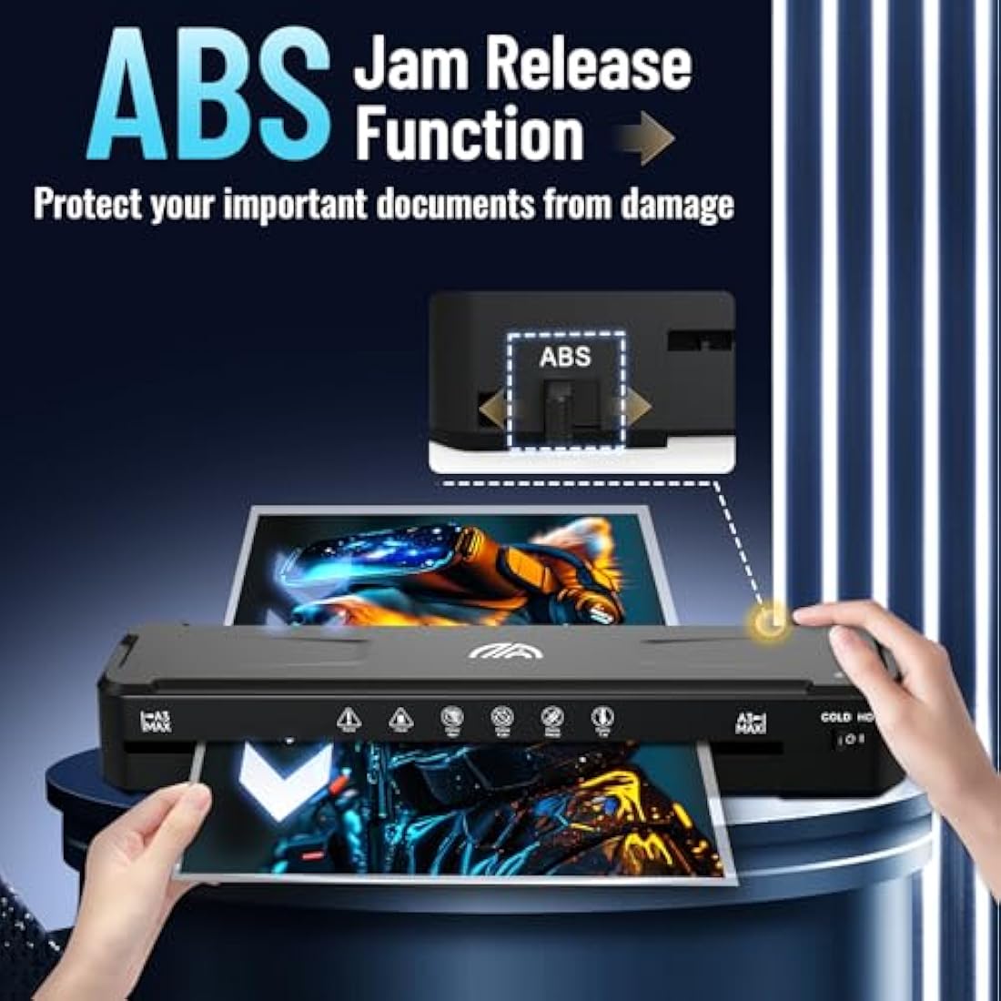 A3 Laminator Machine | 13" Thermal & Cold with 30 Sheets