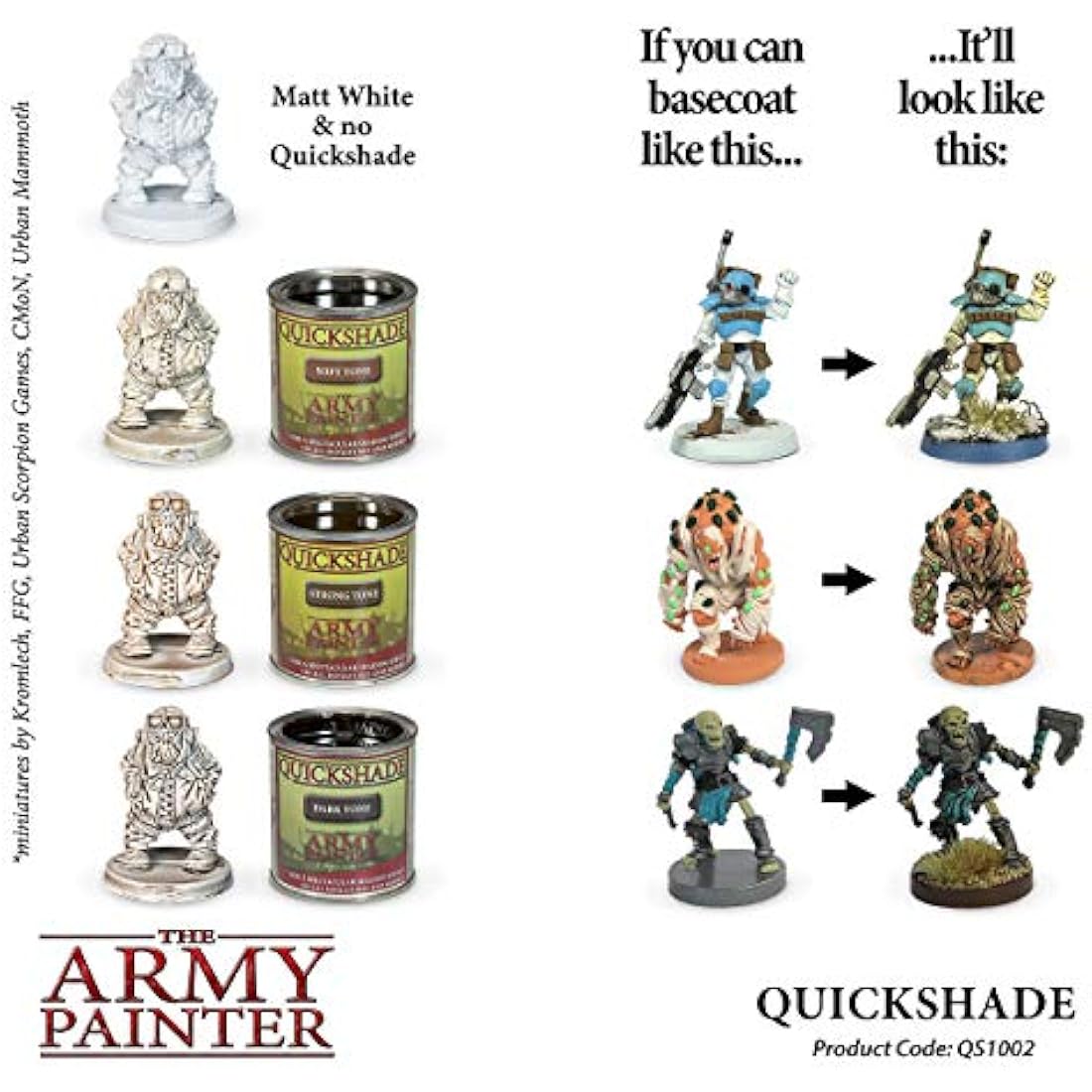The Army Painter Quickshade Strong Tone - 250ml Miniature Painting Dip