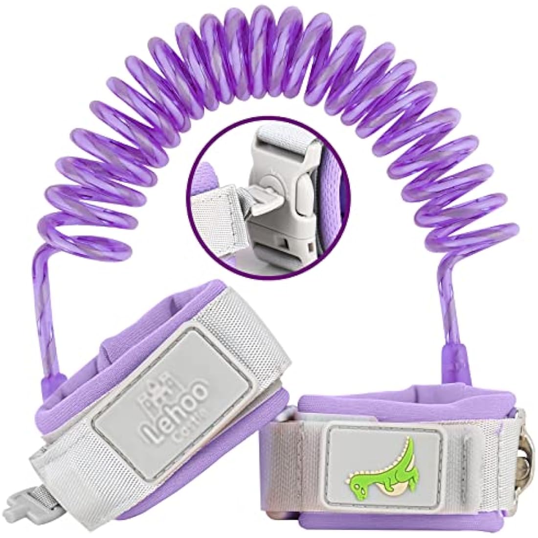 Lehoo Castle Toddler Safety Harness | Anti Lost Wrist Link - Purple
