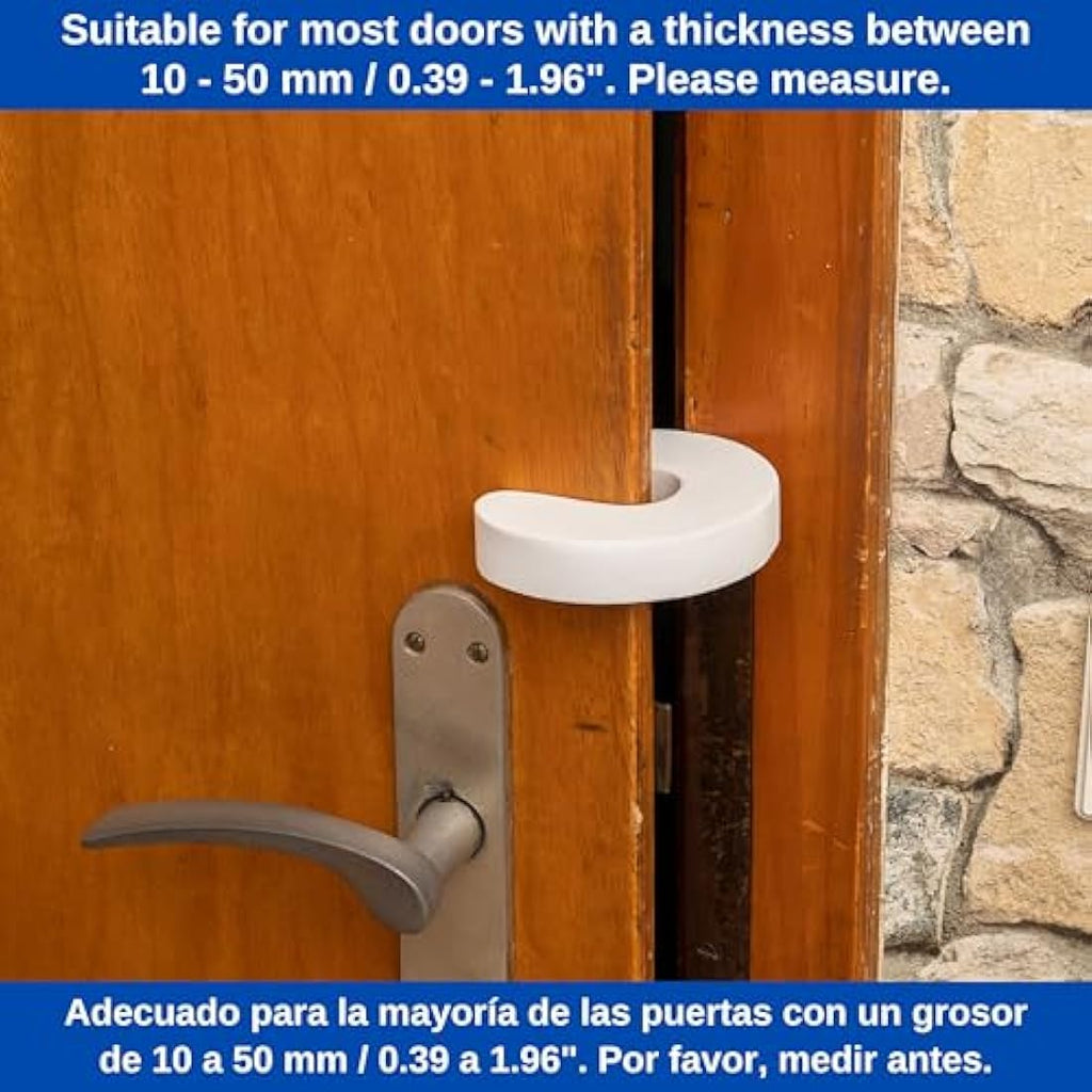 Door Finger Guards – 4 Pack White Foam Baby Safety Stoppers