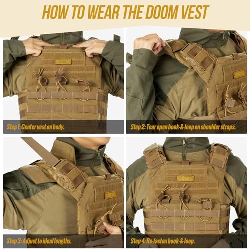 OneTigris PLPC Plate Carrier – 500D Nylon Tactical Airsoft Vest