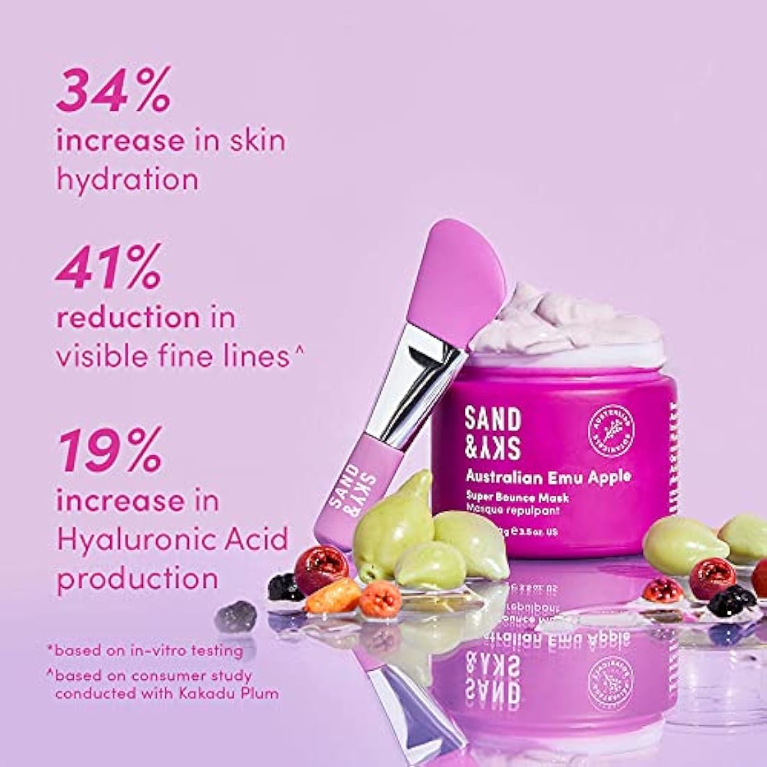 Sand & Sky Australian Glow Berries Super Bounce Mask with Vitamin C