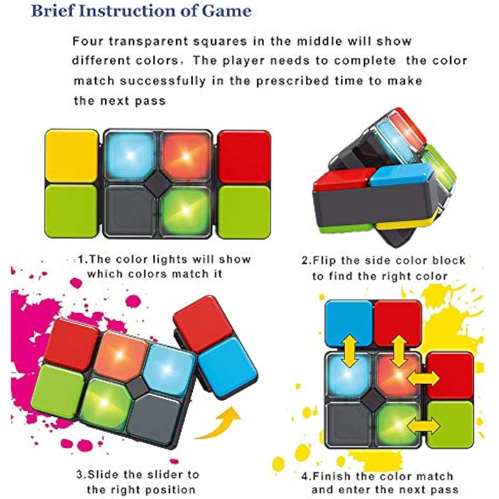 Electronic Music Puzzle Game – 4 Mode Memory Brain Teaser
