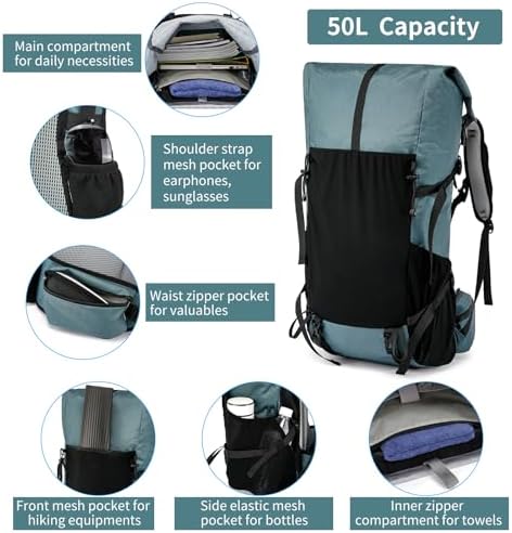 Power King 40L-50L Hiking Backpack | X-PAC Scratch-Proof Rucksack