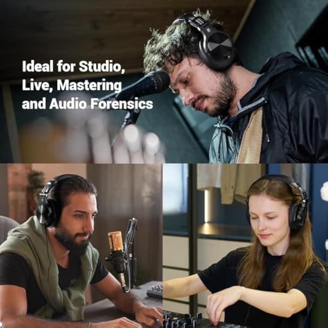 OneOdio A70 Over Ear DJ Headphones | 72H Wireless Studio Monitor