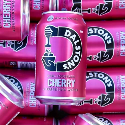 Dalston's Sparkling Cherry Soda – Real Fruit & Low Calorie (24 x 330ml)