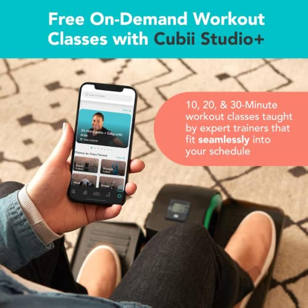 Cubii JR1 Seated Under Desk Elliptical - Compact Pedal Exerciser