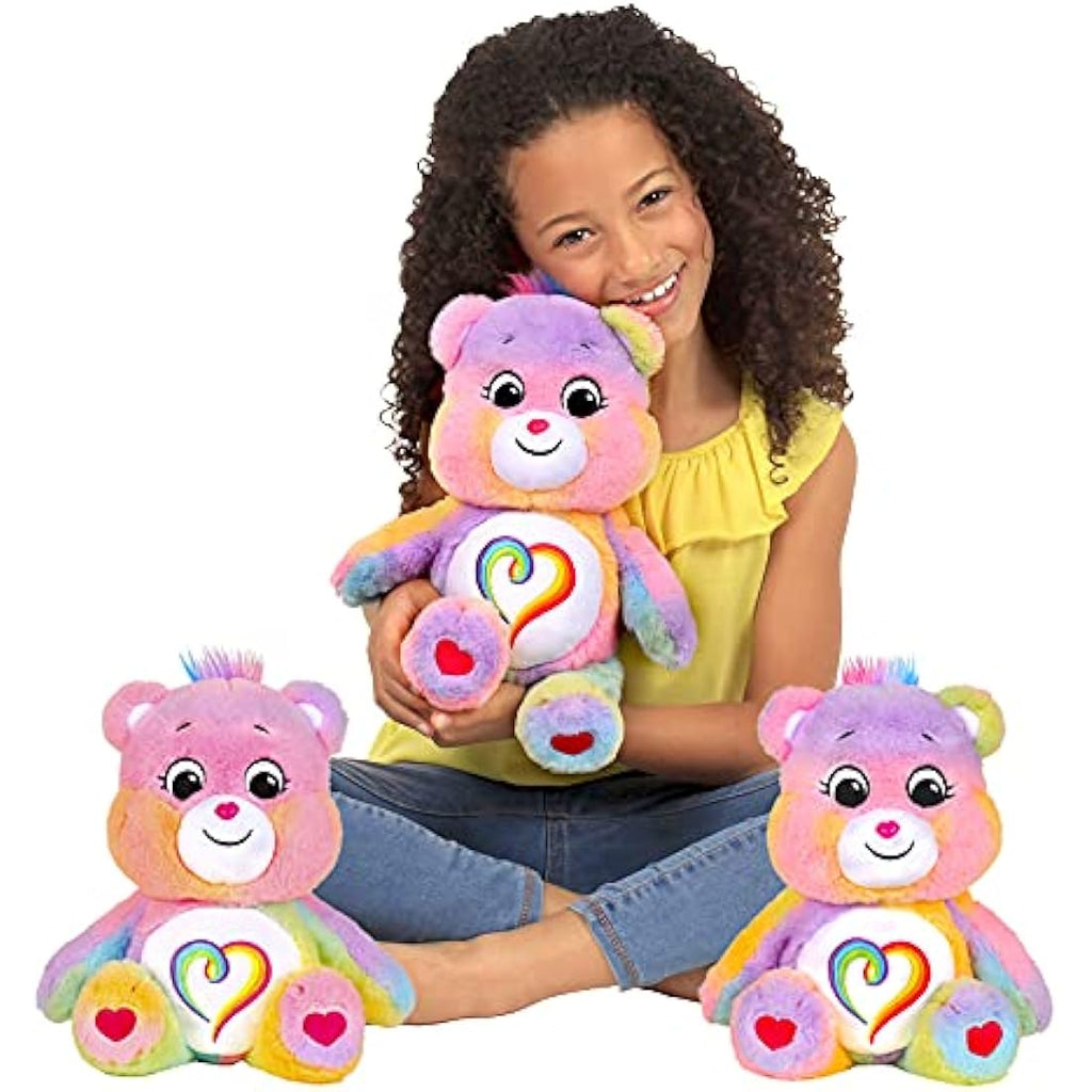 Care Bears Togetherness Bear - 14 Inch Rainbow Collectible Plush Toy