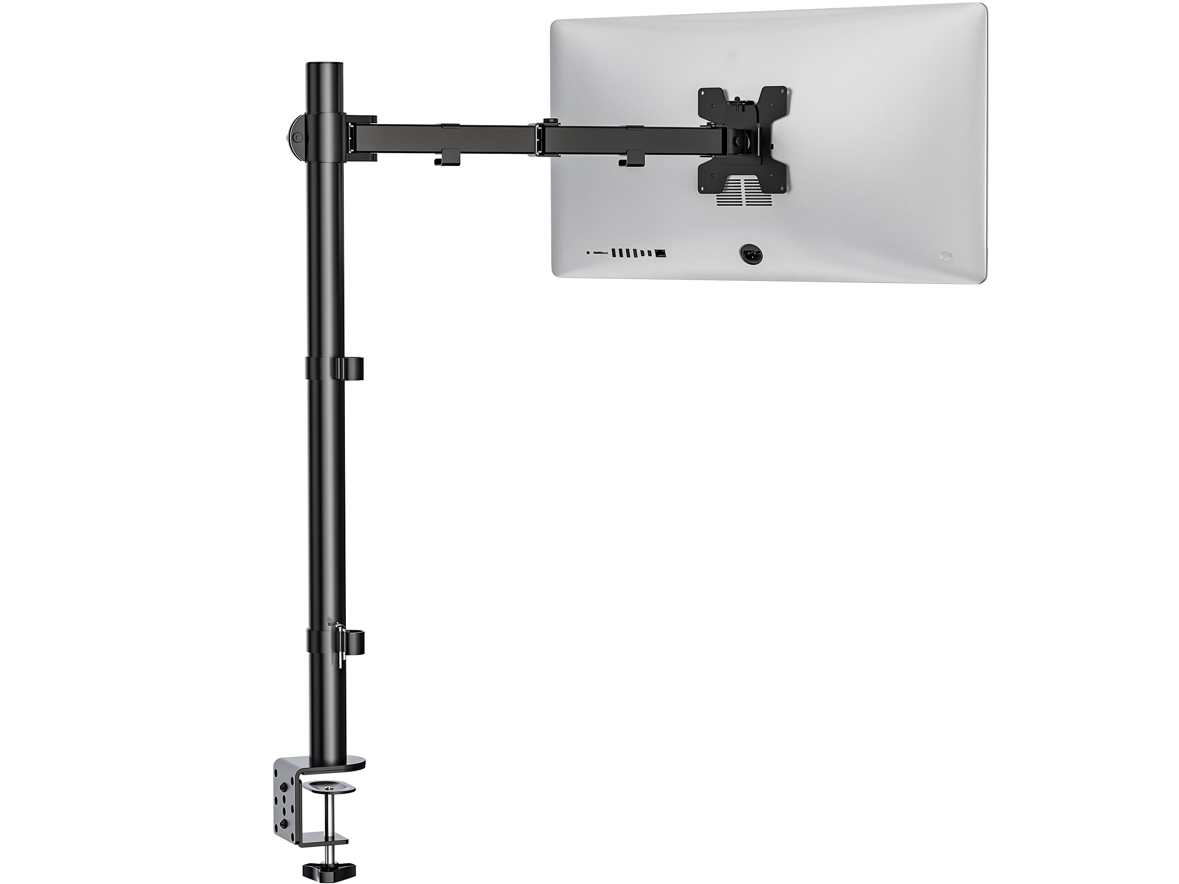 WALI Extra Tall Single Monitor Arm | Articulating Desk Mount for 32"