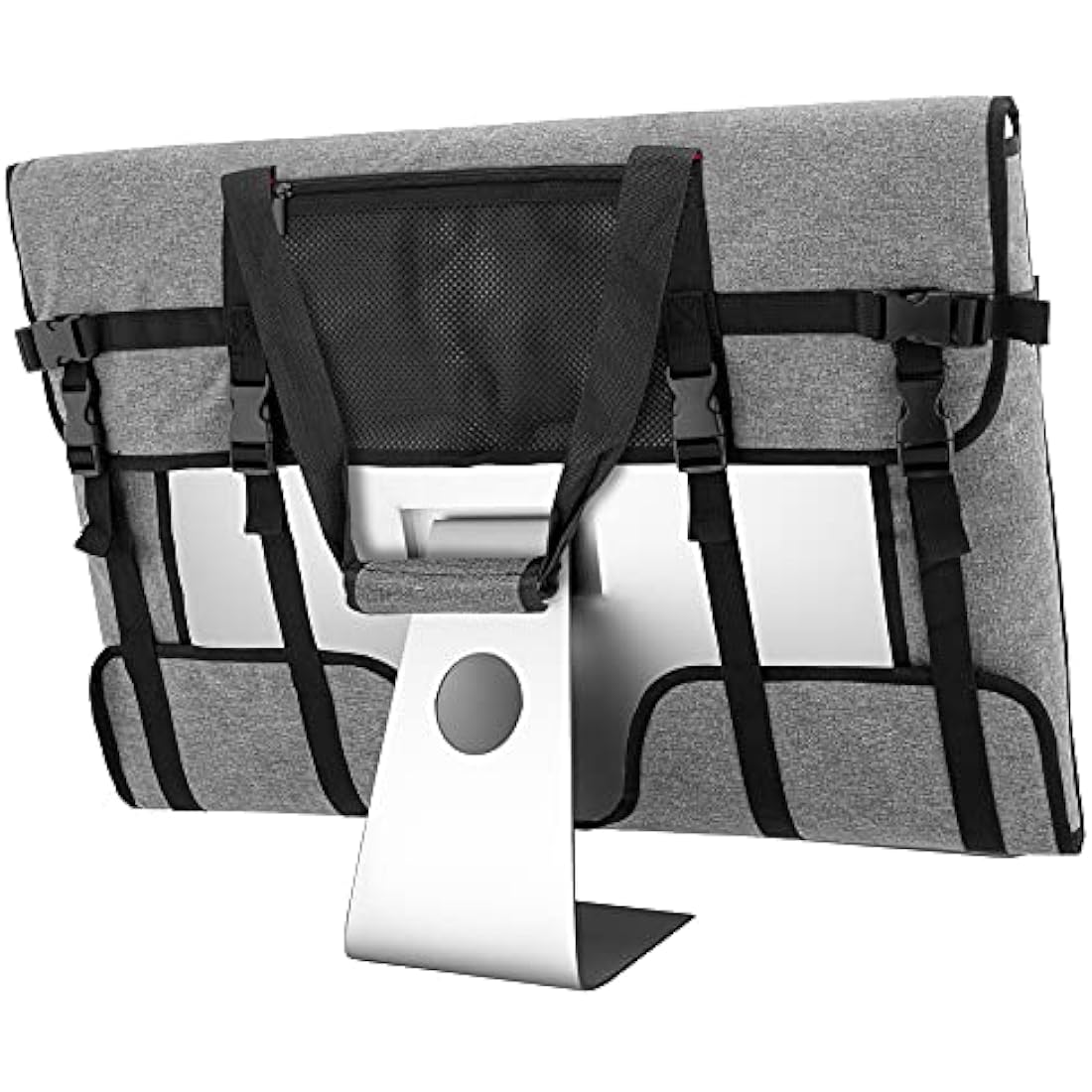 27" iMac Monitor Carry Case – Padded Travel Bag, Grey