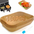 FEEZOM Air Fryer Disposable Paper Liners for Ninja Dual Basket | 100PC