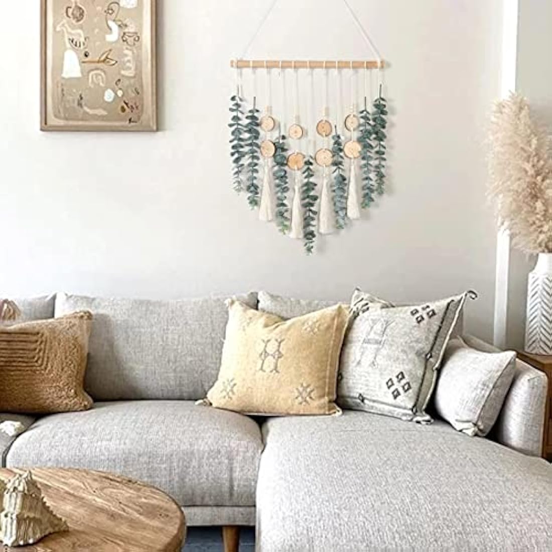 Artificial Eucalyptus Wall Hanging – Boho Farmhouse Greenery