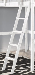 Strictly Beds and Bunks Replacement Slanted Bunk Bed Ladder - White Pine