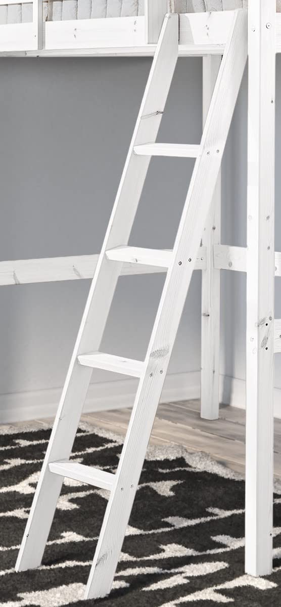 Strictly Beds and Bunks Replacement Slanted Bunk Bed Ladder - White Pine