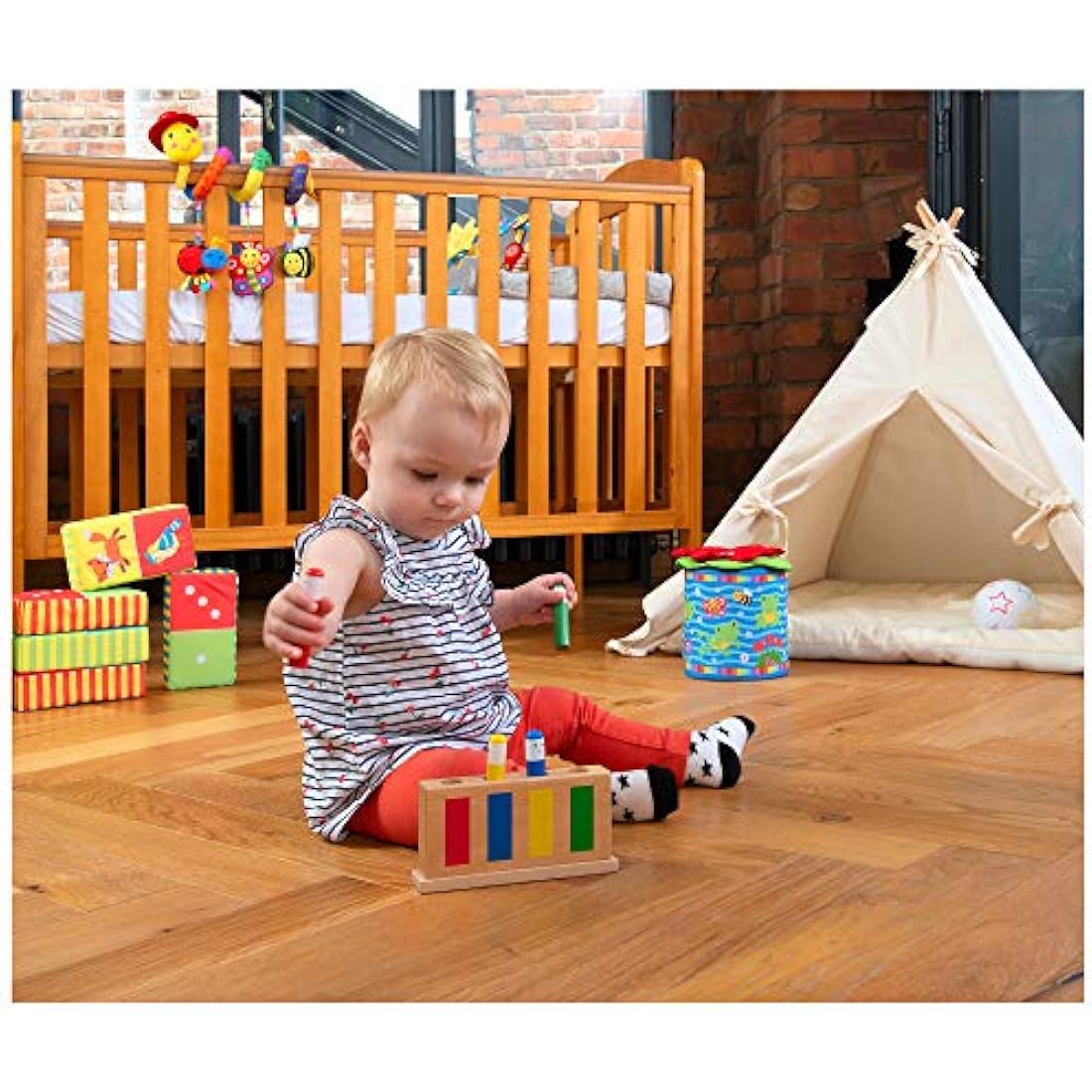 Galt Pop-Up Toy – Wooden Sensory & Educational Toy for Toddlers